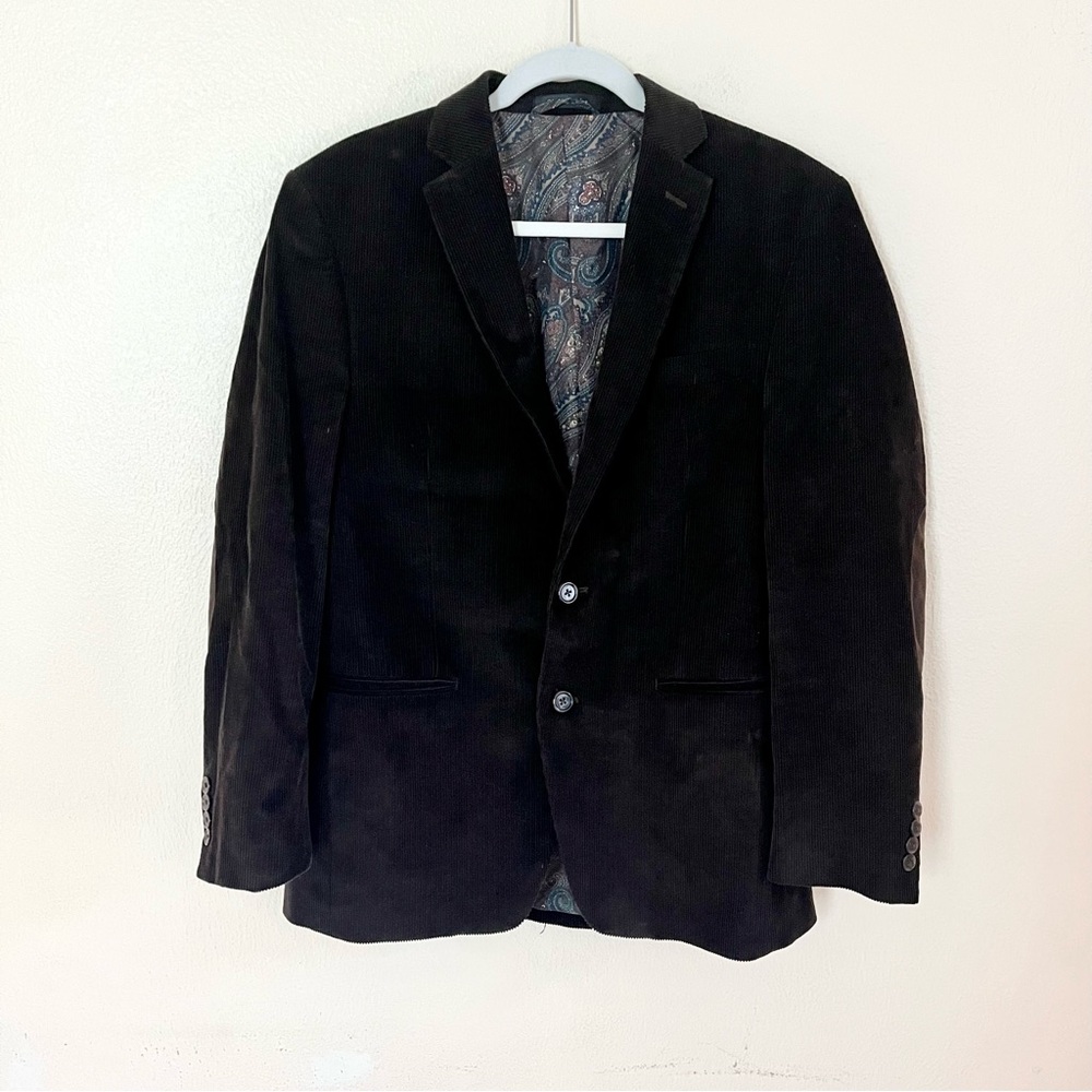 Lauren Ralph Lauren 2-Button Brown Corduroy Sport Coat Sz 38R Elbow Patch